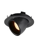 SLV LED Ceiling recessed luminaire NUMINOS® GIMBLE M, 2700K, 40°, black