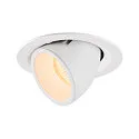 LED Ceiling recessed luminaire NUMINOS® GIMBLE M, 2700K, 40°, white