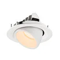 SLV LED Ceiling recessed luminaire NUMINOS® GIMBLE M, 2700K, 40°, white