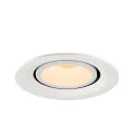 SLV LED Ceiling recessed luminaire NUMINOS® GIMBLE M, 2700K, 40°, white