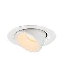 SLV LED Ceiling recessed luminaire NUMINOS® GIMBLE M, 2700K, 40°, white