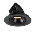 LED Ceiling recessed luminaire NUMINOS® GIMBLE M, 3000K, 20°, black
