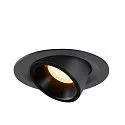 LED Ceiling recessed luminaire NUMINOS® GIMBLE M, 3000K, 20°, black