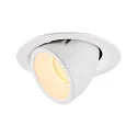 LED Ceiling recessed luminaire NUMINOS® GIMBLE M, 3000K, 40°, white