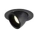 LED Ceiling recessed luminaire NUMINOS® GIMBLE M, 4000K, 20°, black