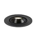SLV LED Ceiling recessed luminaire NUMINOS® GIMBLE M, 4000K, 55°, black