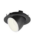 SLV LED Ceiling recessed luminaire NUMINOS® GIMBLE M, 4000K, 55°, black/white