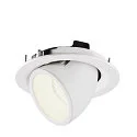 LED Ceiling recessed luminaire NUMINOS® GIMBLE M, 4000K, 20°, black