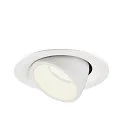 LED Ceiling recessed luminaire NUMINOS® GIMBLE M, 4000K, 20°, black