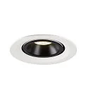 SLV LED Ceiling recessed luminaire NUMINOS® GIMBLE M, 4000K, 40°, white/black
