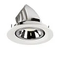 SLV LED Ceiling recessed luminaire NUMINOS® GIMBLE M, 4000K, 40°, white/chrome