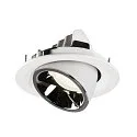 SLV LED Ceiling recessed luminaire NUMINOS® GIMBLE M, 4000K, 40°, white/chrome