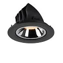 SLV LED Ceiling recessed luminaire NUMINOS® GIMBLE L, 2700K, 40°, black/chrome