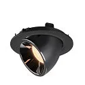 SLV LED Ceiling recessed luminaire NUMINOS® GIMBLE L, 2700K, 40°, black/chrome