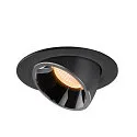 SLV LED Ceiling recessed luminaire NUMINOS® GIMBLE L, 2700K, 40°, black/chrome