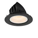 SLV LED Ceiling recessed luminaire NUMINOS® GIMBLE L, 2700K, 55°, black/white