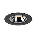 SLV LED Ceiling recessed luminaire NUMINOS® GIMBLE L, 2700K, 55°, black/chrome