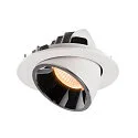 SLV LED Ceiling recessed luminaire NUMINOS® GIMBLE L, 2700K, 20°, white/chrome