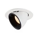 LED Ceiling recessed luminaire NUMINOS® GIMBLE L, 2700K, 40°, white/black