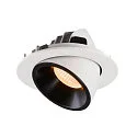LED Ceiling recessed luminaire NUMINOS® GIMBLE L, 2700K, 20°, black