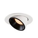 LED Ceiling recessed luminaire NUMINOS® GIMBLE L, 2700K, 20°, black