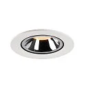 SLV LED Ceiling recessed luminaire NUMINOS® GIMBLE L, 2700K, 55°, white/chrome