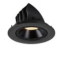 LED Ceiling recessed luminaire NUMINOS® GIMBLE L, 3000K, 20°, black