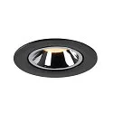 SLV LED Ceiling recessed luminaire NUMINOS® GIMBLE L, 3000K, 20°, black/chrome