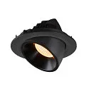SLV LED Ceiling recessed luminaire NUMINOS® GIMBLE L, 3000K, 40°, black