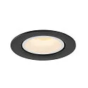 SLV LED Ceiling recessed luminaire NUMINOS® GIMBLE L, 3000K, 55°, black/white