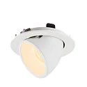 SLV LED Ceiling recessed luminaire NUMINOS® GIMBLE L, 3000K, 55°, white
