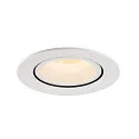 SLV LED Ceiling recessed luminaire NUMINOS® GIMBLE L, 3000K, 55°, white