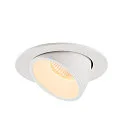 SLV LED Ceiling recessed luminaire NUMINOS® GIMBLE L, 3000K, 55°, white