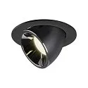 LED Ceiling recessed luminaire NUMINOS® GIMBLE L, 4000K, 55°, black/chrome