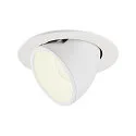 LED Ceiling recessed luminaire NUMINOS® GIMBLE L, 4000K, 20°, white