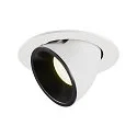 LED Ceiling recessed luminaire NUMINOS® GIMBLE L, 4000K, 40°, white/black