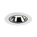 SLV LED Ceiling recessed luminaire NUMINOS® GIMBLE L, 4000K, 40°, white/chrome