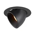 LED Ceiling recessed luminaire NUMINOS® GIMBLE XL, 2700K, 20°, black