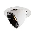 LED Ceiling recessed luminaire NUMINOS® GIMBLE XL, 2700K, 20°, white/chrome