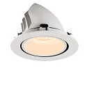 SLV LED Ceiling recessed luminaire NUMINOS® GIMBLE XL, 2700K, 40°, white