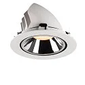 SLV LED Ceiling recessed luminaire NUMINOS® GIMBLE XL, 2700K, 40°, white/chrome