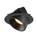 LED Ceiling recessed luminaire NUMINOS® GIMBLE XL, 3000K, 20°, black