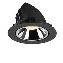 SLV LED Ceiling recessed luminaire NUMINOS® GIMBLE XL, 3000K, 20°, black/chrome