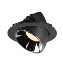 SLV LED Ceiling recessed luminaire NUMINOS® GIMBLE XL, 3000K, 20°, black/chrome