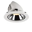 SLV LED Ceiling recessed luminaire NUMINOS® GIMBLE XL, 3000K, 20°, white/chrome