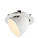 SLV LED Ceiling recessed luminaire NUMINOS® GIMBLE XL, 3000K, 55°, white