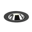 SLV LED Ceiling recessed luminaire NUMINOS® GIMBLE XL, 4000K, 55°, black/chrome