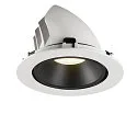 SLV LED Ceiling recessed luminaire NUMINOS® GIMBLE XL, 4000K, 20°, white/black