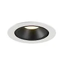 SLV LED Ceiling recessed luminaire NUMINOS® GIMBLE XL, 4000K, 20°, white/black