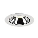 SLV LED Ceiling recessed luminaire NUMINOS® GIMBLE XL, 4000K, 55°, white/chrome